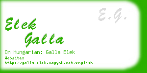 elek galla business card